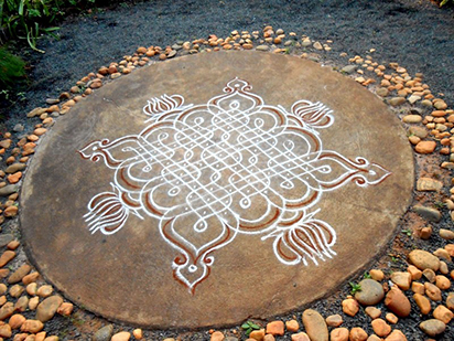 Kolam à Auroville